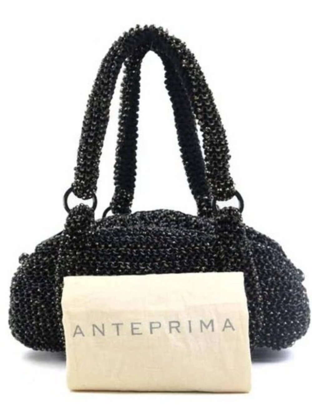 Auth ANTEPRIMA Handbag black PVC 56463a - Picture 16 of 16